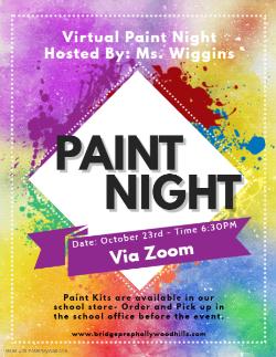 JOIN US FOR A FAMILY PAINT NIGHT THIS FRIDAY